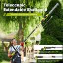 SEYVUM 20V 20 inch Cordless Pole Hedge Trimmer, 9 Feet Reach, Electric Hedge Trimmer with Extension Pole for Shrubs Pruning, Multi-Angle (2 Packs 2.0Ah Batteries and Charger Included)