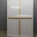 Med Weight Traditional Stretched Canvas 24 x 36, Oil & Acrylic Paints Triple Acrylic Primed Gesso Wood Frame Canvas Smooth Surface & Reduce Absorbency, Acid-Free White, 24x36 Canvas.