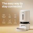 PETLIBRO Automatic Cat Feeder with Camera, 1080P HD Video with Night Vision, 5G WiFi Pet Feeder with 2-Way Audio, Low Food & Blockage Sensor, Motion & Sound Alerts for Cat & Dog Single Tray (White)