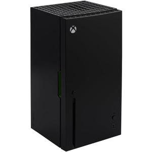 Xbox Series X Replica Mini Fridge  Thermoelectric 4.5L Cooler for 8 Cans, AC/DC Powered Portable Beverage & Snack Storage, Gamer Room, Office, Car Essential