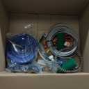 Zipline for Kids and Adult, Zip line Kits for Backyard with Stainless Steel Spring Brake, Cable Tensioning Kit, Safety Harness, 2 Tree Protectors and Full Set of Zip line Accessories