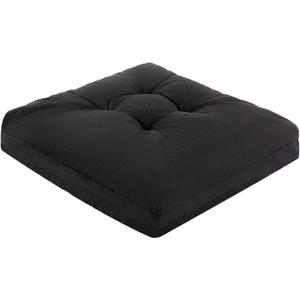 Recliner Cushions, 20x20x5 Inch Double Layer Design Chair Cushion, Soft Tufted Thickened Seat Cushions for Elderly, Black