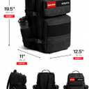 45L Tactical Gym Backpack with 2 Patch Panels, MOLLE System, Dual Bottle Holders & Clamshell Opening, Large