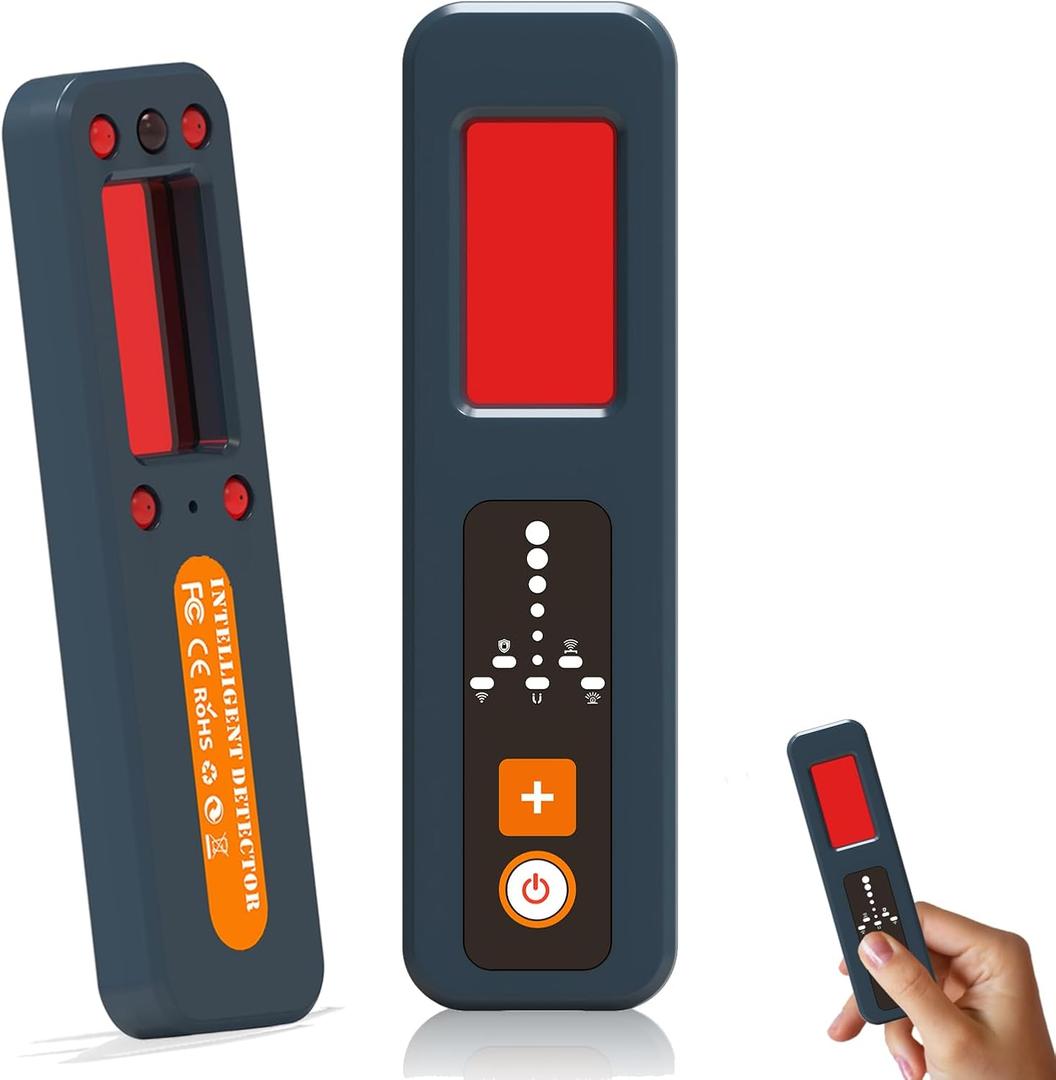 Hidden Camera Detectors,5-Level Sensitivity Control,2025 Upgraded Camera Detector&GPS Tracker Detector,Scanner for Hotels, Travel,Car, Office,BathroomBlue (4.3x3x1IN)