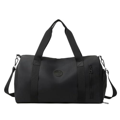 Large Capacity Travel Bag For Summer Lightweight Zipper Travel Bag Portable Sports Yoga Independent(Black) Pack of 4