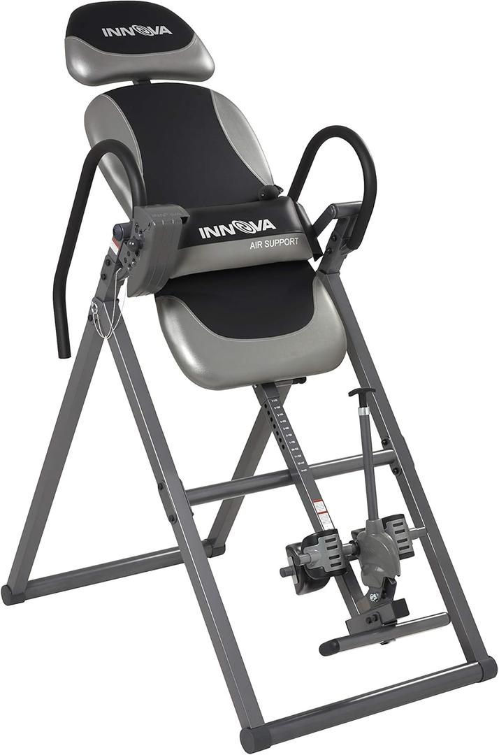 Innova ITX9900 Inversion Table with Air Lumbar Support, Black/Gray