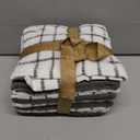 Bumble Dish Cloths (8 Pack) | 12" x 12" | 100% Cotton Kitchen Towels | 405 GSM | Soft, Highly Absorbent & Durable Dish Towels for Kitchen | Gray