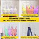 2 Pack Tank Top Hanger Space Saving, 360 Rotating Closet Organizers and Storage, 6 Tier Metal Bra Organizer with 24 Hanging Hooks, Small Space Solutions, RV Apartment College Dorm Room Essentials