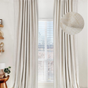 Linen Textured Total Blackout Curtains for Bedroom 102 Inches Long, Cream | 100% Blackout Shield, Back Tab/Rod Pocket Living Room Drapes, Thermal Insulated Blackout Curtains 2 Panels Set, 50"W x 102"L