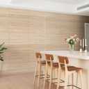 AMZDEPOT Natural Bamboo Wall Panel for Interior Wall Decor, Renewable Pole Wrap Wainscoting Paneling for Wall Ceiling Furniture Cabinet Office, 12 x 96 Inch, Carbonized