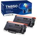 TN850 Toner Cartridges Compatible for Brother TN-880 TN-850 TN-820 TN820 Toner Cartridges High Yield Replacement for HL-L6200DWT L6200DW L5200DW L5100DN MFC-L5800DW L5700DW L6700DW L6800DW 2 Black