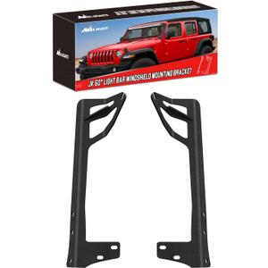 Nilight Windshield Frame Mounting Bracket for 50 Inch LED Light Bar on Wrangler JK 2007-2017