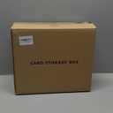 Eugsph Trading Card Storage Box for 3" X 4" 35pt Toploaders 600+, Sturdy Secure Large Capacity Hard Case with 6 Foam Stoppers, Fits Toploader Magnetic Holders MTG Baseball Sports Card Storage Box Case