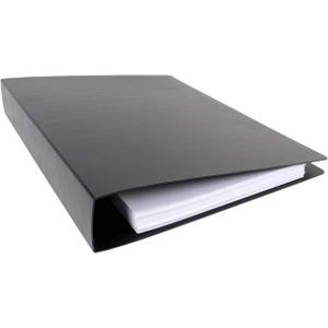 17x11 Binder Poly Panel Featuring a 2" Angle-D Ring Black