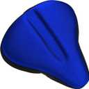 Bikeroo Comfort Bike Seat Cushion - Padded Gel Cover for Exercise, Mountain & Road Bikes, Universal Fit for Peloton & Stationary Bikes (Blue)