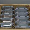 M MCIRCO 10-Pack,22 Oz Glass Meal Prep Containers,Glass Food Storage Containers with lids,Lunch Containers,Microwave, Oven, Freezer and Dishwasher (Gray)