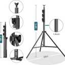 FUDESY Photo Video Studio 10 x 10Ft Heavy Duty Adjustable Backdrop Stand,Background Support System for Photography with Carry Bag, 6 Pcs Clip Clamps