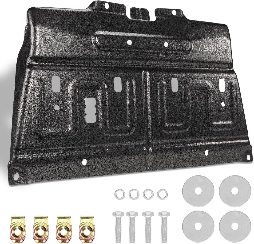 ML3Z-7222-D Front Engine Splash Shield Upgrade Manganese Steel Compatible with 2015-2020 Ford F150,Front Under Car Splash Shield Lower Cover