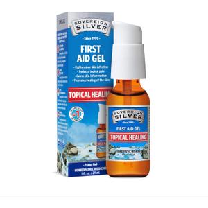 Sovereign Silver Colloidal Silver Gel, Argentum Metallicum Topical Skin Care for Minor Skin Infections, Wounds & Burns - 1 fl oz (30 mL)