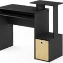 Furinno Econ Multipurpose Home Office Computer Writing Desk, Black/Brown