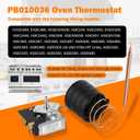 PB010036 Bake/Broil Oven Thermostat, Replace for Viking Thermostat Fryer Bake Broil Part KKB-9-48, 22A 120-250 VAC Max Temp 606F for Viking, Awoco and Other Gas Range Stoves