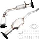Front Rear Catalytic Converter Compatible with 2010 2011 2012 2013 2014 GMC Terrain 2.4L, 2010-2014 Chevy Equinox 2.4L, Direct-fit(EPA Compliant)
