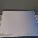 MakeFit Dual Handheld Shower Head Combo, 2-in-1 Rain Shower Heads System 8 Inch Rainfall Shower Head and 10 Modes High Pressure Hand Held Showerhead with Built-in Power Wash (Black)