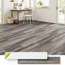 ATOPOSE Flooring Peel and Stick Waterproof,3.0mm 28 Hard Wood Flooring Planks 42 sq. ft with 1.0mm Foam Underlayment, Transfer Quickly for High Traffic Areas Home Gym, Oak Block, 42 Sq.ft/28 Planks