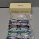 Gaoye Professional Reading Glasses for All Day - Computer Readers with Blue Light Protection - Value Pack (+4.0)