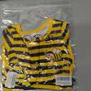 Baby Girl Fall Clothes: Soft Long Sleeve Bow Tie Print Outfits Casual Birthday Party Clothing for 6Months-3T (9-12 Months, Yellow)