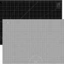 Headley Tools Thickened 24 x 36 Inch Self Healing Sewing Cutting Mat, A1 Rotary Cutting Sewing Mat for Crafts, Double Sided 5-Ply Table Cutting Board for Fabric Quilting Leather Hobby, Grey/Black