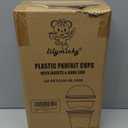 Lilymicky 50 Sets 12 oz Clear Plastic Parfait Cups with Insert & Dome lids, Disposable Yogurt Fruit Cups for Kids, for Dips and Veggies, Dessert and Party Snacks