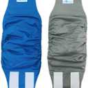 Paw Inspired 2-Count Reusable Male Dog Wraps, Washable Diapers for Male Dogs, Belly Bands for Incontinence, Surgery, Male Marking (XL Size, Assorted Colors with White Lining, Pack of 2)