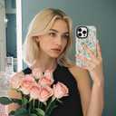 ChiCsFleur for iPhone 16 Case, TPU Phone case with Camera Protection for Women Girls Teens - Green Watercolor Botanical Leaf Herb Natural Garden Floral Clear Gift Sorority Aesthetic Unique (Verdelle)