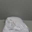 White Backdrop Curtains Wedding Background Drapes White Drapes for Backdrop Decoration Photography Video Studio Props 10x12ft TAYNSDJ140 (W5' x H12'2 Panels)