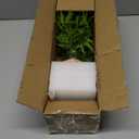 Faux Greenery Stems in Vase Aritificial Fern Plant in Glass Vase with Faux Water & Woven Cover Small Fake Desk Plants Greenery Centerpieces for Farmhouse Kitchen Dinner Tables Shelves Plants Decor