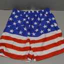 Sarfel Boys Swim Trunks with Compression Liner Kids Swimsuits Boys Bathing Suit Kids Board Shorts Teen Boy Quick Dry Shorts (8 Years, American Flag)