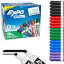 EXPO Dry Erase Markers, Low Odor Ink, Assorted Colors, Chisel Tip, 40 Count - Whiteboard, Calendar, Organization, Essential Supplies for Office, School, Classroom, Teachers