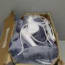 L'AGRATY Heated Weighted Blanket for Adults - 50"x60" 10lbs Electric Throw Fast Heating Heavy Blanket 1/2/4/6/8 Hour Auto Off 10 Heat Levels Over-Heat Protection Soft Flannel Sherpa