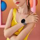 Watch Bands Compatible with Garmin Venu 3S/Vivoactive 4S/Venu 2S/Vivomove 3S,18mm Double Sided Silicone Magnetic Watch Band Soft Sport Strap for Garmin Forerunner 255S/255S Music/265S (Grey+Orange)