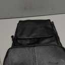 BOYATU Womens Full-Grain Leather Backpack Purse, Minimal Structured Design, Work Commuter & City Travel, Compact Everyday Essentials (Black)