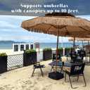 Ourdoor Umbrella Base Bag, 90 lbs Base Weight, Includes Sand Filling Shovel, Perfect for Patio, Beach (Detachable)