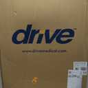 Drive Medical Aluminum Rollator Walker Fold Up and Removable Back Support, Padded Seat, 6" Wheels, Blue,R726BL (1 Count (Pack of 1))