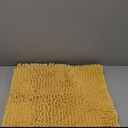 Yimobra Bathroom Rug Mat 24 x 17, Extra Soft Non Slip Absorbent Water Bath Rug, Quick Dry Machine Washable Chenille Shaggy Shower Mat, Bath Mat for Bathroom Floor, Home Decor Accessories, Yellow