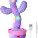 Dancing Talking Cactus Toy Mimics Back, Interactive Singing Mimicking Cactus Baby Toy That Talks Back, Upgraded Safe Plush Eyes Baby Toys 6-12 Months, 1 Year Old Girl Gifts, Baby Girl gifts