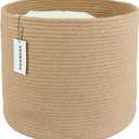 XUANGUO Jute Rope Basket For Girls Boys Kids 16X14 Baby Laundry Baskets Nursery Bin Round Woven Basket Organizer For Storage Toys Blankets Shoes Clothes