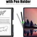 BOZHUORUI Case for 10.2" Kindle Scribe 2022/2024 Tablet - Slim Lightweight PU Leather Book Folio Cover with Pen Holder & Auto Sleep/Wake (Nightfall-2)