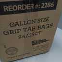 Grip Tab 1 Gallon Bags, Case of 840 (24 packs x 35)