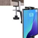 Under Cabinet Tablet Holder, Kitchen Tablet Mount with Sdurdy Metal Clamp Base, Desk Tablet Holder for 5.5-13" iPad Pro Air Mini, Galaxy Z Fold, Fire HD, Surface Pro etc