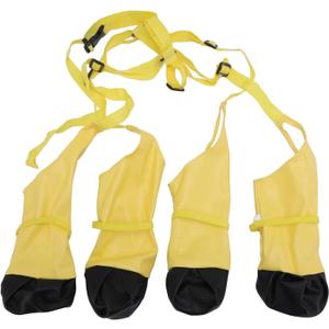 Dog Suspender Boots, Polyester Water Proof Dog Boots, Abrasion Proof, Anti Slip Dog Boots for Winter Snow Rain Hiking, All Season Usability, Waterproofing Protections (M)